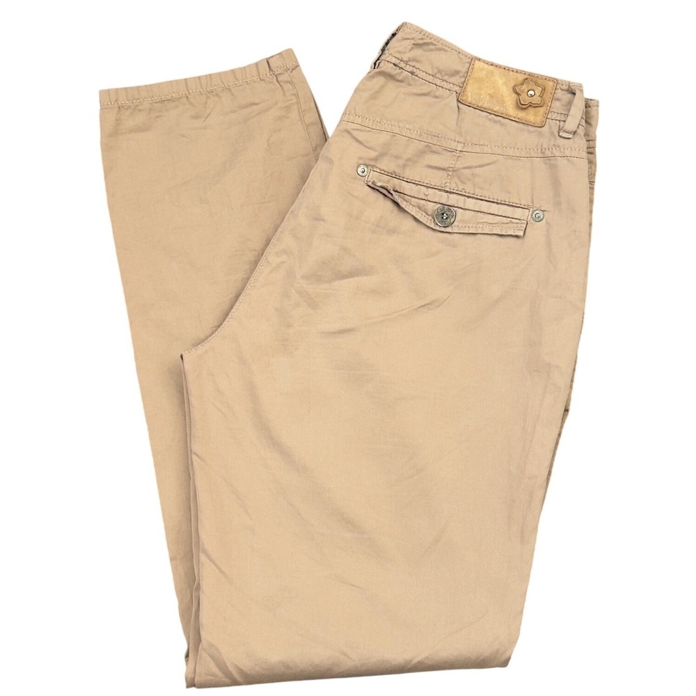A1 Gardeur Collection‎ Chino Pants Tan Khaki Straight Leg Academic Trousers